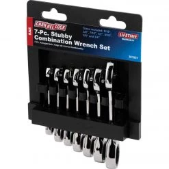 Channellock Standard 12-Point Stubby Ratcheting Combination Wrench Set (7-Piece) -Cheap Channellock Store ItemImage 301857 q5voqf boe2e0 g39k2w