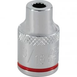 Channellock 3/8 In. Drive 3/16 In. 12-Point Shallow Standard Socket