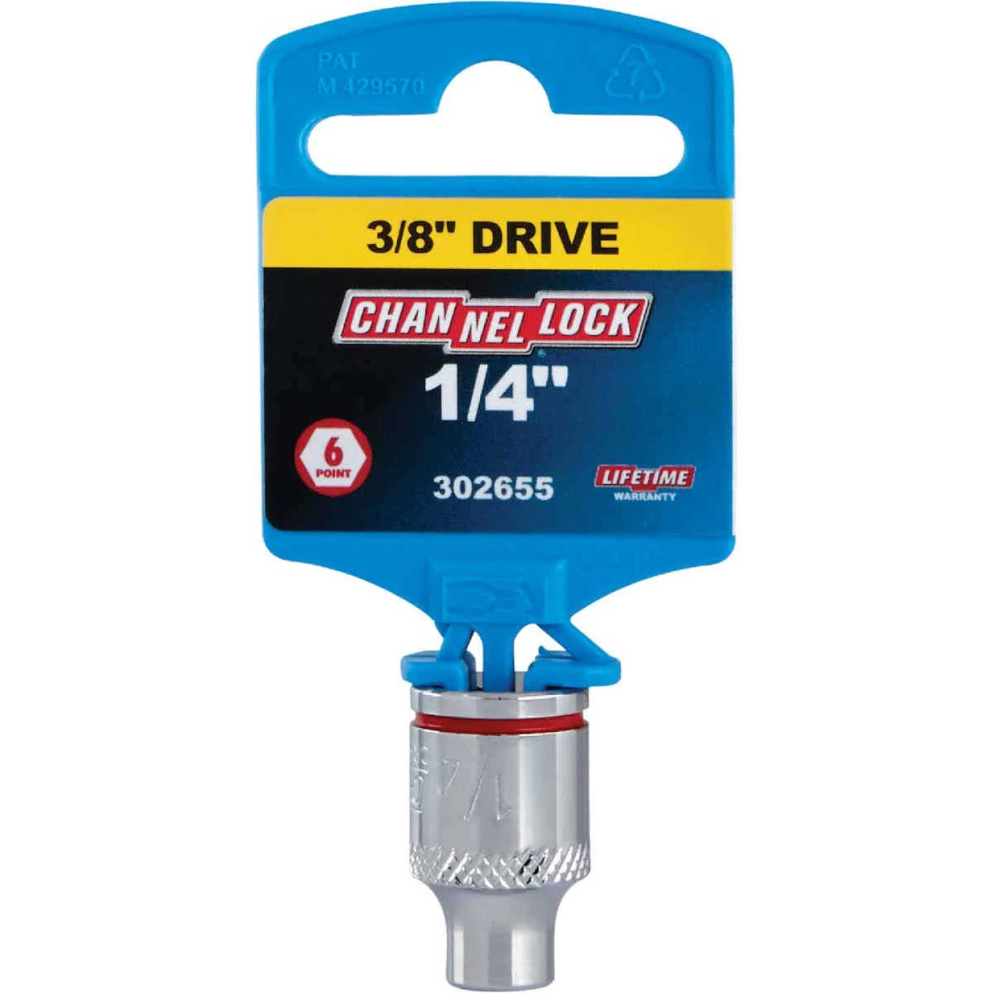 Channellock 3/8 In. Drive 1/4 In. 6-Point Shallow Standard Socket 4 Channellock 3/8 In. Drive 1/4 In. 6-Point Shallow Standard Socket - Image 2