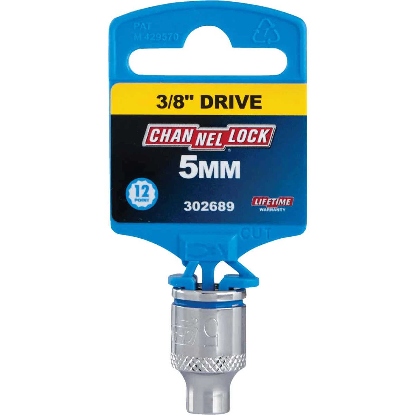 Channellock 3/8 In. Drive 5 Mm 12-Point Shallow Metric Socket 4 Channellock 3/8 In. Drive 5 Mm 12-Point Shallow Metric Socket - Image 2