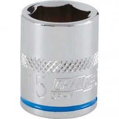 Channellock 3/8 In. Drive 15 Mm 6-Point Shallow Metric Socket