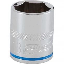 Channellock 3/8 In. Drive 18 Mm 6-Point Shallow Metric Socket