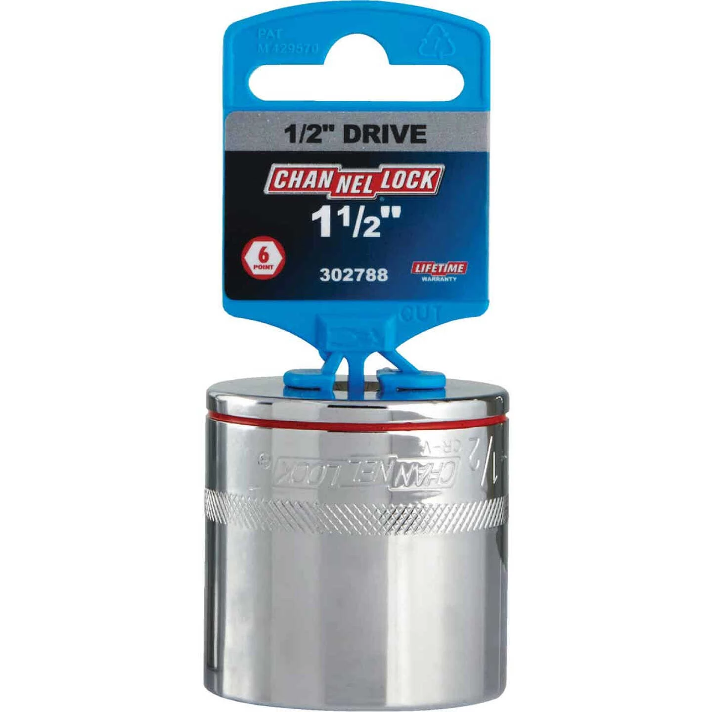 Channellock 1/2 In. Drive 1-1/2 In. 6-Point Shallow Standard Socket 4 Channellock 1/2 In. Drive 1-1/2 In. 6-Point Shallow Standard Socket - Image 2