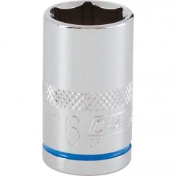 Channellock 1/2 In. Drive 16 Mm 6-Point Shallow Metric Socket