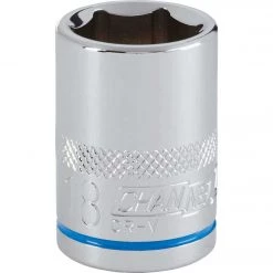 Channellock 1/2 In. Drive 18 Mm 6-Point Shallow Metric Socket