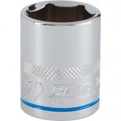 Channellock 1/2 In. Drive 22 Mm 6-Point Shallow Metric Socket