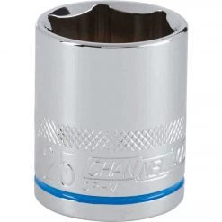 Channellock 1/2 In. Drive 25 Mm 6-Point Shallow Metric Socket
