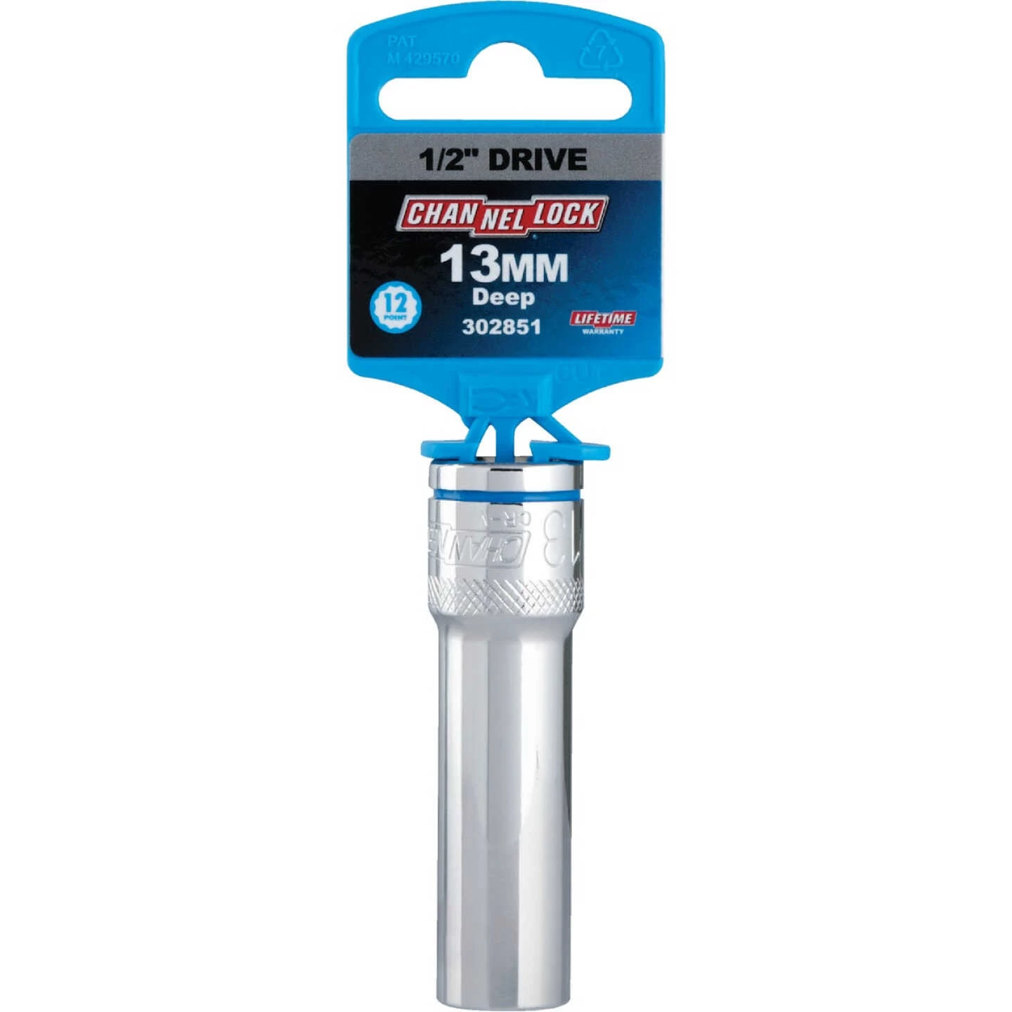 Channellock 1/2 In. Drive 13 Mm 12-Point Deep Metric Socket 4 Channellock 1/2 In. Drive 13 Mm 12-Point Deep Metric Socket - Image 2