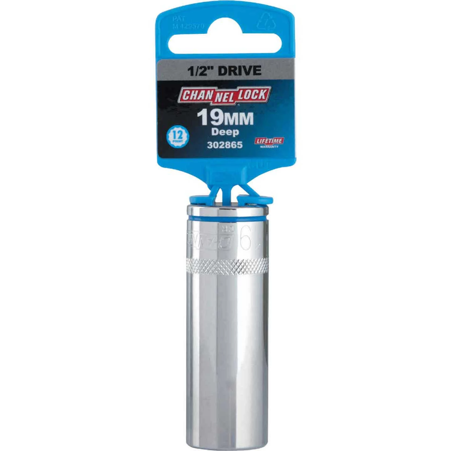 Channellock 1/2 In. Drive 19 Mm 12-Point Deep Metric Socket 4 Channellock 1/2 In. Drive 19 Mm 12-Point Deep Metric Socket - Image 2