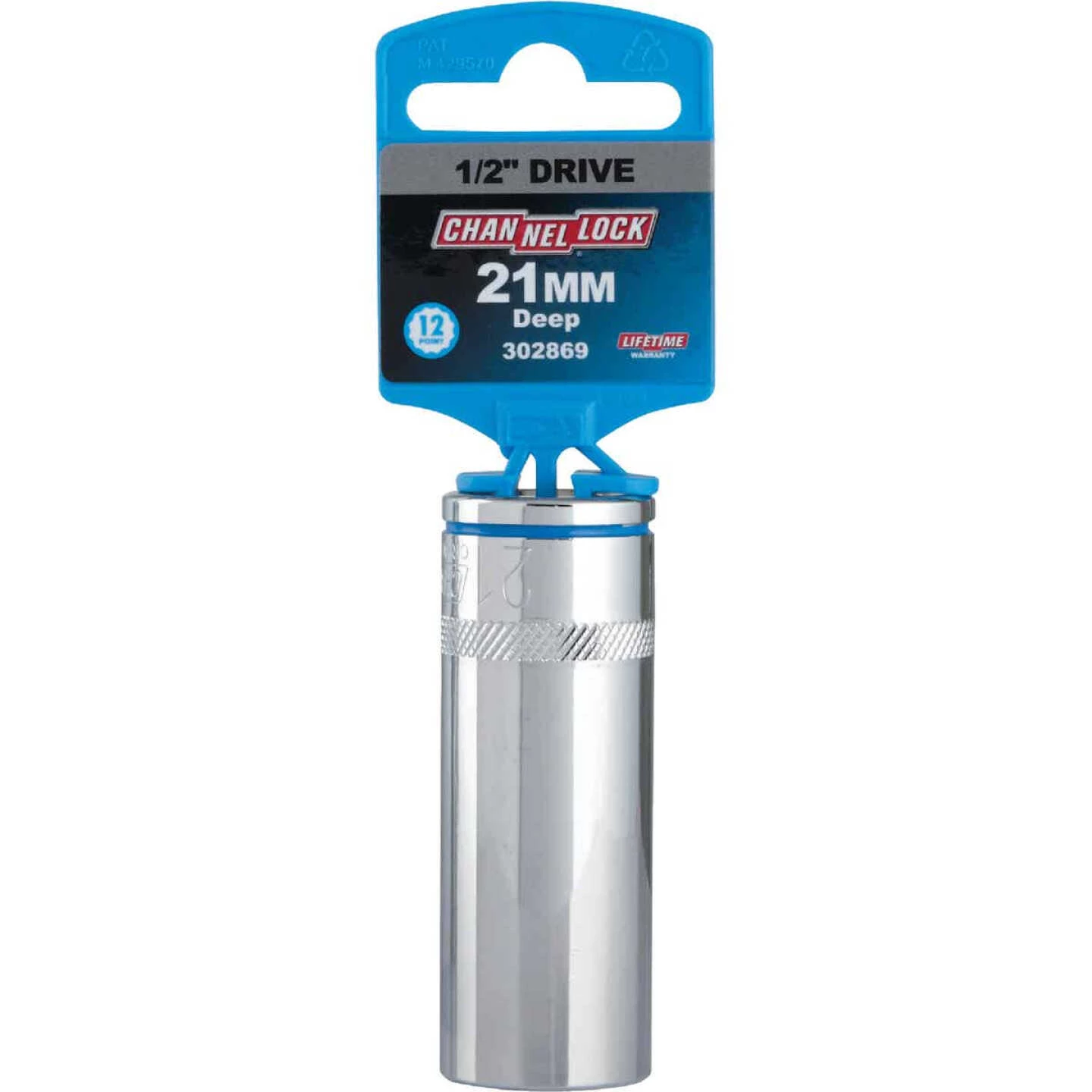 Channellock 1/2 In. Drive 21 Mm 12-Point Deep Metric Socket 4 Channellock 1/2 In. Drive 21 Mm 12-Point Deep Metric Socket - Image 2