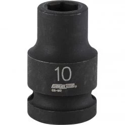 Channellock 1/2 In. Drive 10 Mm 6-Point Shallow Metric Impact Socket