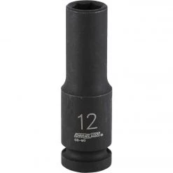 Channellock 1/2 In. Drive 12 Mm 6-Point Deep Metric Impact Socket