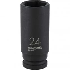 Channellock 1/2 In. Drive 24 Mm 6-Point Deep Metric Impact Socket