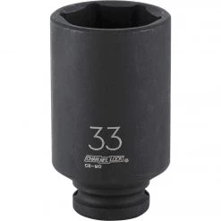 Channellock 1/2 In. Drive 33 Mm 6-Point Deep Metric Impact Socket
