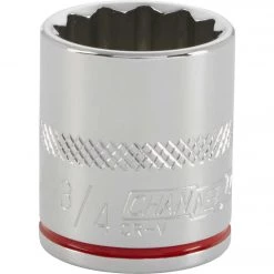 Channellock 3/8 In. Drive 3/4 In. 12-Point Shallow Standard Socket