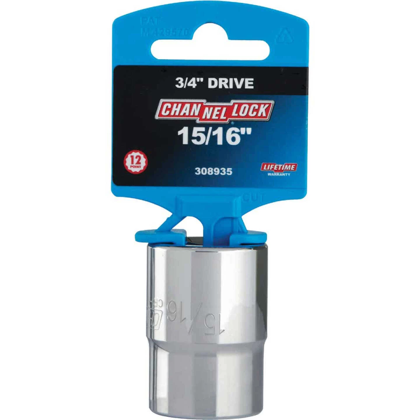 Channellock 3/4 In. Drive 15/16 In. 12-Point Shallow Standard Socket 4 Channellock 3/4 In. Drive 15/16 In. 12-Point Shallow Standard Socket - Image 2