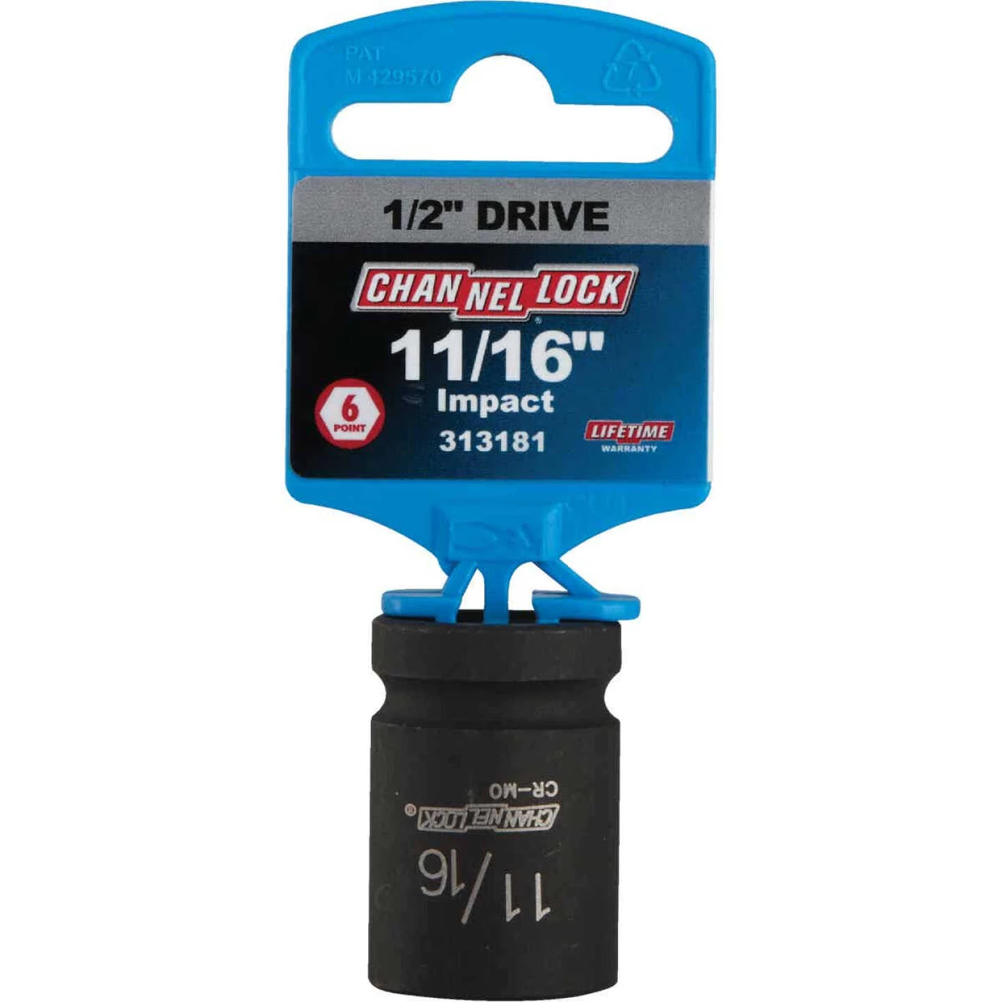 Channellock 1/2 In. Drive 11/16 In. 6-Point Shallow Standard Impact Socket 4 Channellock 1/2 In. Drive 11/16 In. 6-Point Shallow Standard Impact Socket - Image 2