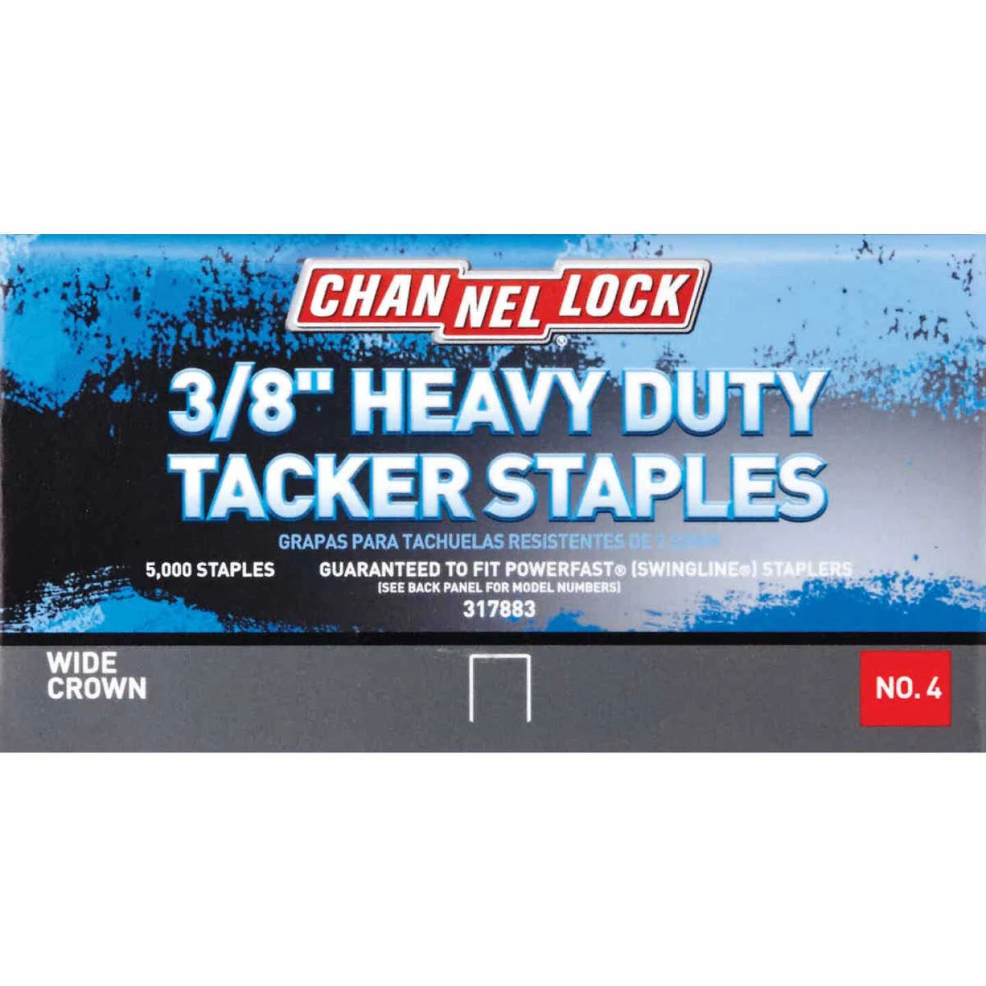 Channellock No. 4 Hammer Tacker Staple, 3/8 In. (5000-Pack) 4 Channellock No. 4 Hammer Tacker Staple, 3/8 In. (5000-Pack) - Image 2