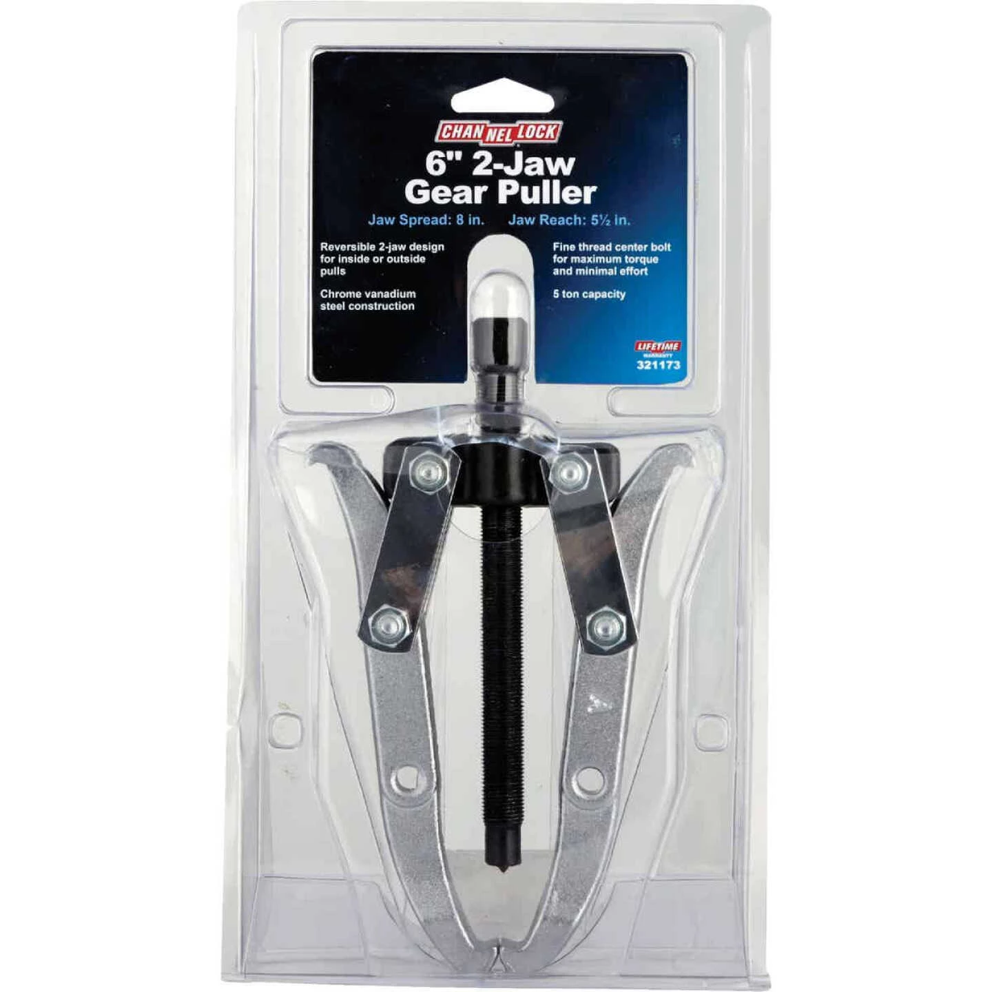 Channellock 6 In. 2-Jaw 5-Ton Capacity Gear Puller 4 Channellock 6 In. 2-Jaw 5-Ton Capacity Gear Puller - Image 2