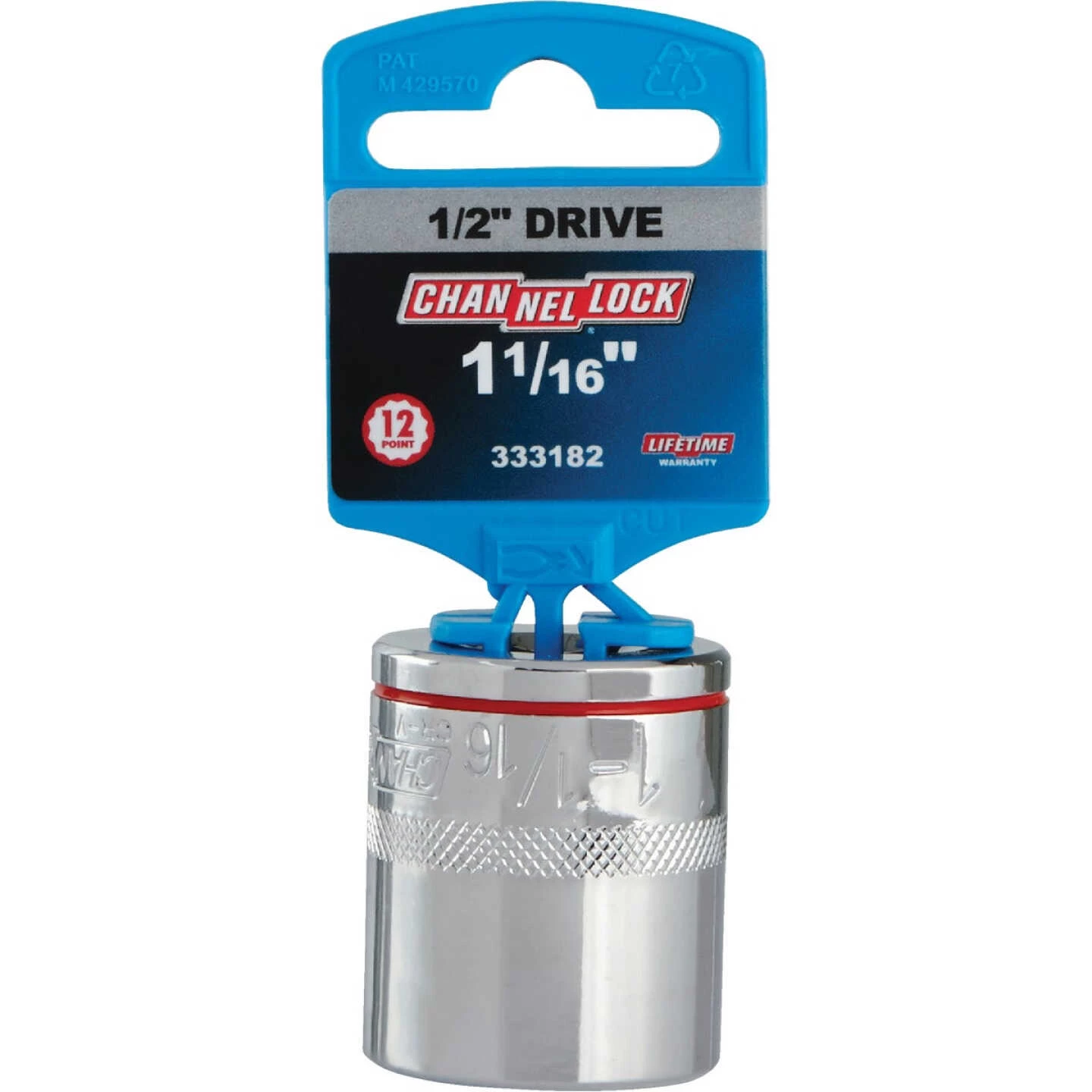 Channellock 1/2 In. Drive 1-1/16 In. 12-Point Shallow Standard Socket 4 Channellock 1/2 In. Drive 1-1/16 In. 12-Point Shallow Standard Socket - Image 2