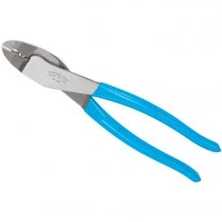 Channellock 9-1/2 In. Polished High-Carbon Drop-Forged Steel Crimp & Cut Plier