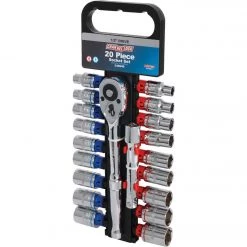 Channellock Standard/Metric 1/2 In. Drive 6-Point Shallow Ratchet & Socket Set (20-Piece) -Cheap Channellock Store ItemImage 346640 q5vtu5 jj8cw ccf4c5