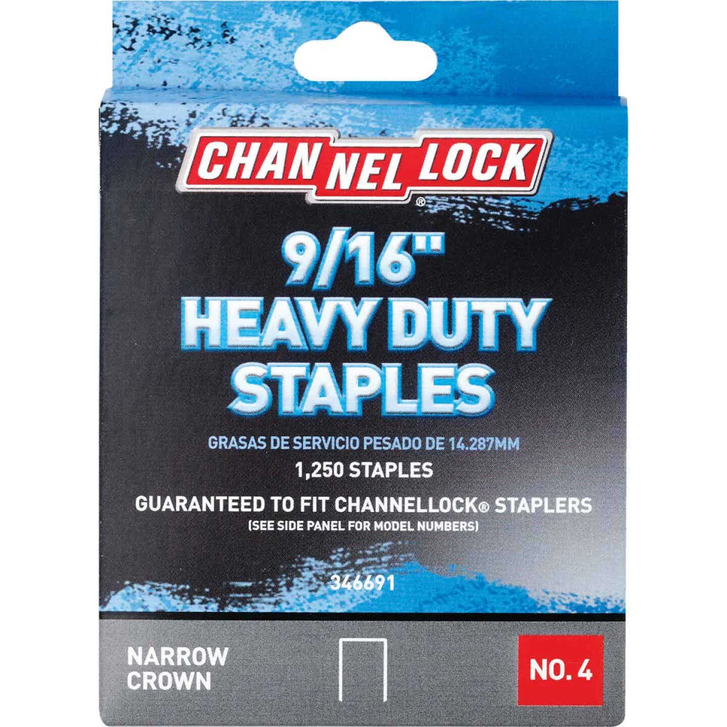 Channellock No. 4 Heavy-Duty Narrow Crown Staple, 9/16 In. (1250-Pack) 3 Channellock No. 4 Heavy-Duty Narrow Crown Staple, 9/16 In. (1250-Pack)