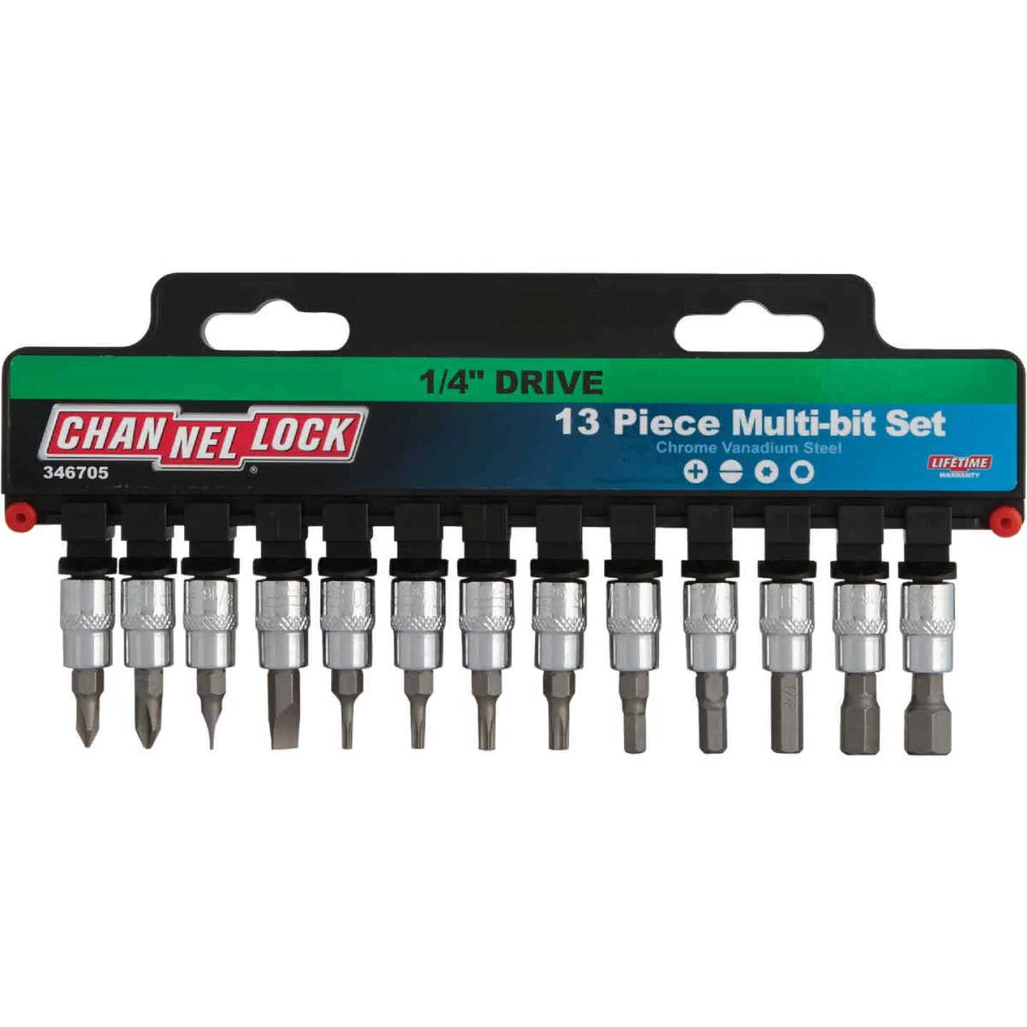 Channellock 1/4 In. Drive 6-Point Combination Socket Bit Set (13-Piece) 3 Channellock 1/4 In. Drive 6-Point Combination Socket Bit Set (13-Piece)