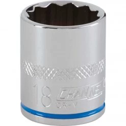 Channellock 3/8 In. Drive 18 Mm 12-Point Shallow Metric Socket