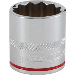 Channellock 3/8 In. Drive 7/8 In. 12-Point Shallow Standard Socket