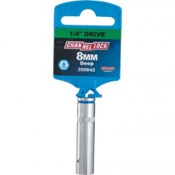 Channellock 1/4 In. Drive 8 Mm 6-Point Deep Metric Socket -Cheap Channellock Store ItemImage 350842 q5vu99 d2bzp4 d4a3d2