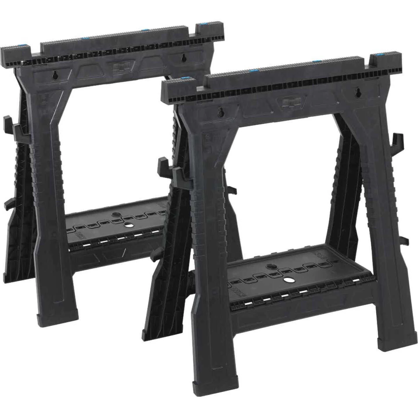 Channellock 27 In. L Plastic Folding Sawhorse Set, 1000 Lb. Capacity (2-Pack) 3 Channellock 27 In. L Plastic Folding Sawhorse Set, 1000 Lb. Capacity (2-Pack)