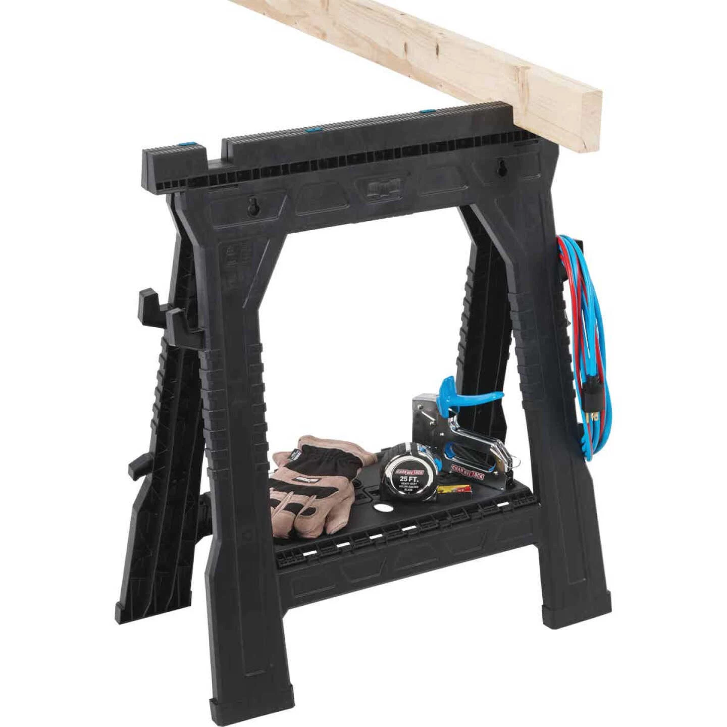 Channellock 27 In. L Plastic Folding Sawhorse Set, 1000 Lb. Capacity (2-Pack) 4 Channellock 27 In. L Plastic Folding Sawhorse Set, 1000 Lb. Capacity (2-Pack) - Image 2