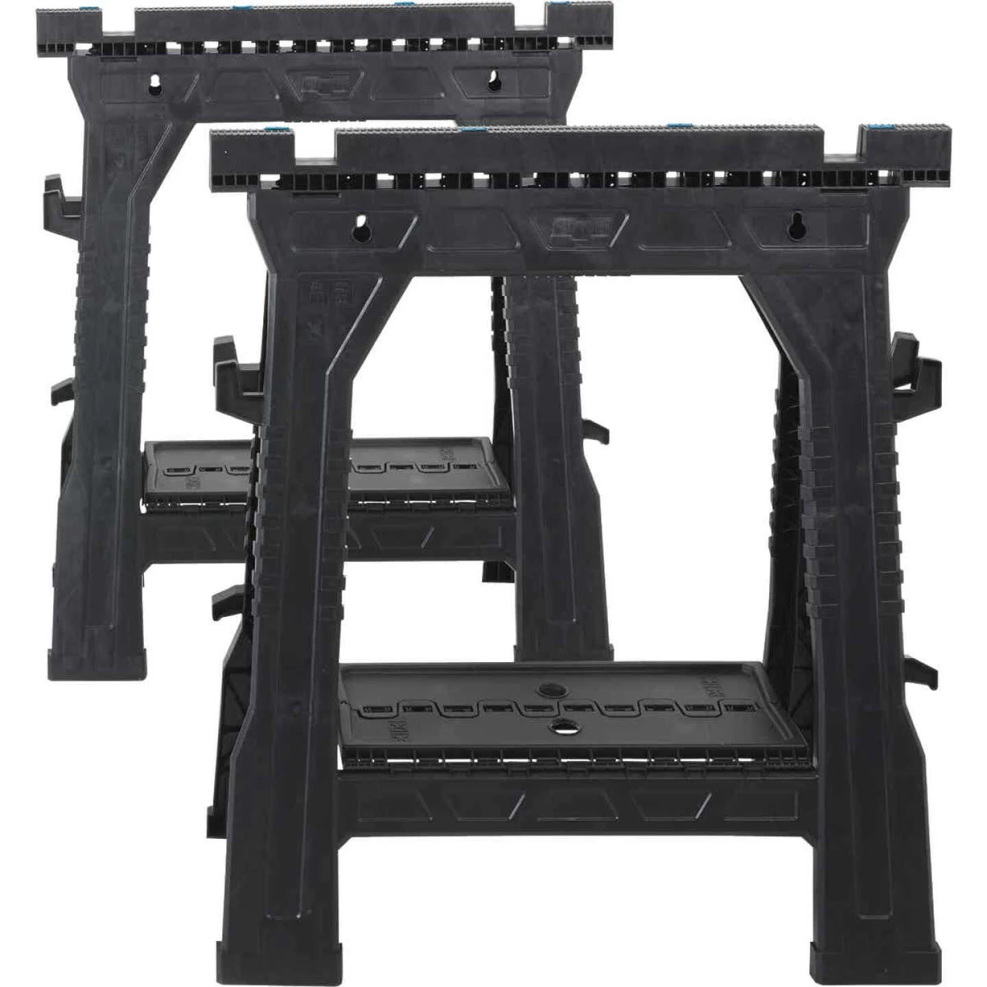 Channellock 27 In. L Plastic Folding Sawhorse Set, 1000 Lb. Capacity (2-Pack) 6 Channellock 27 In. L Plastic Folding Sawhorse Set, 1000 Lb. Capacity (2-Pack) - Image 4