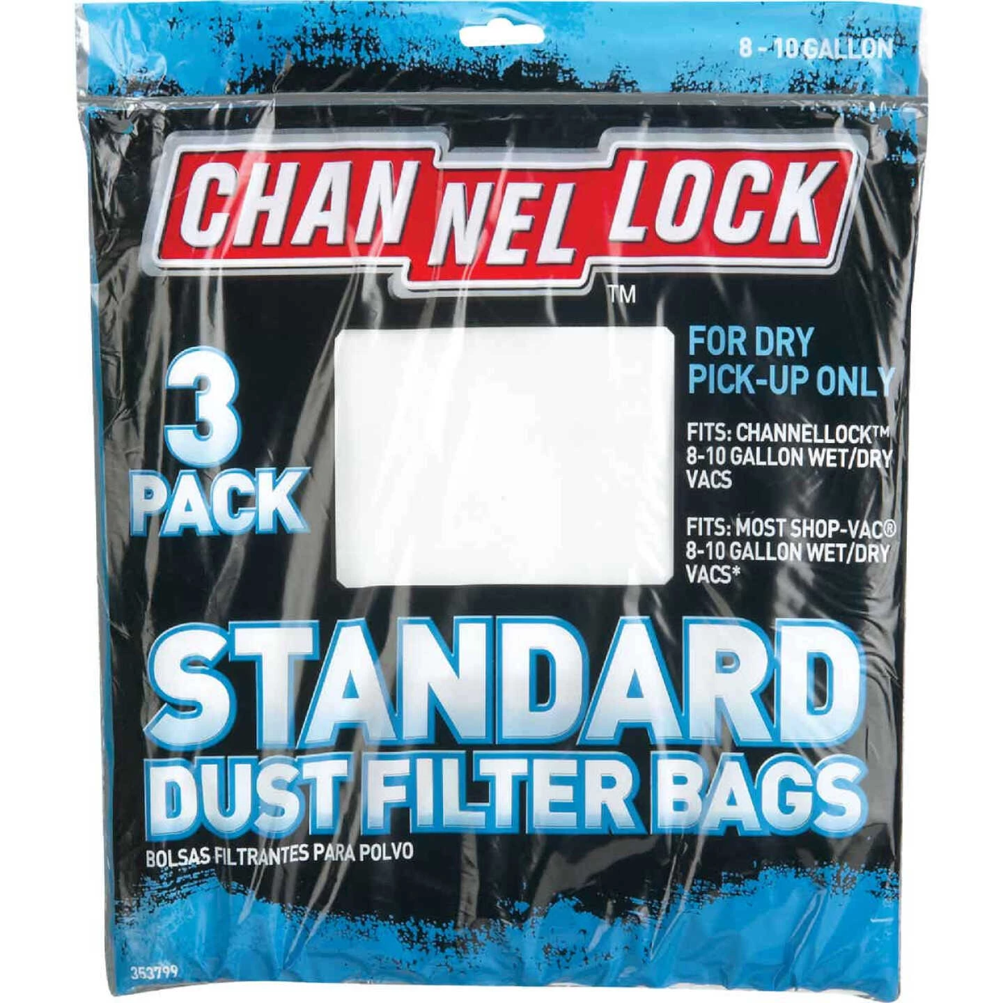 Channellock Paper Standard 8 To 10 Gal. Filter Vacuum Bag (3-Pack) 4 Channellock Paper Standard 8 To 10 Gal. Filter Vacuum Bag (3-Pack) - Image 2