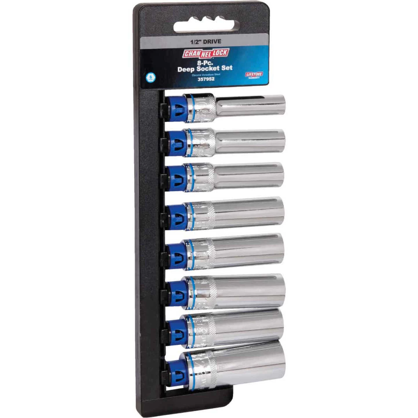 Channellock Metric 1/2 In. Drive 6-Point Deep Socket Set (8-Piece) 3 Channellock Metric 1/2 In. Drive 6-Point Deep Socket Set (8-Piece)