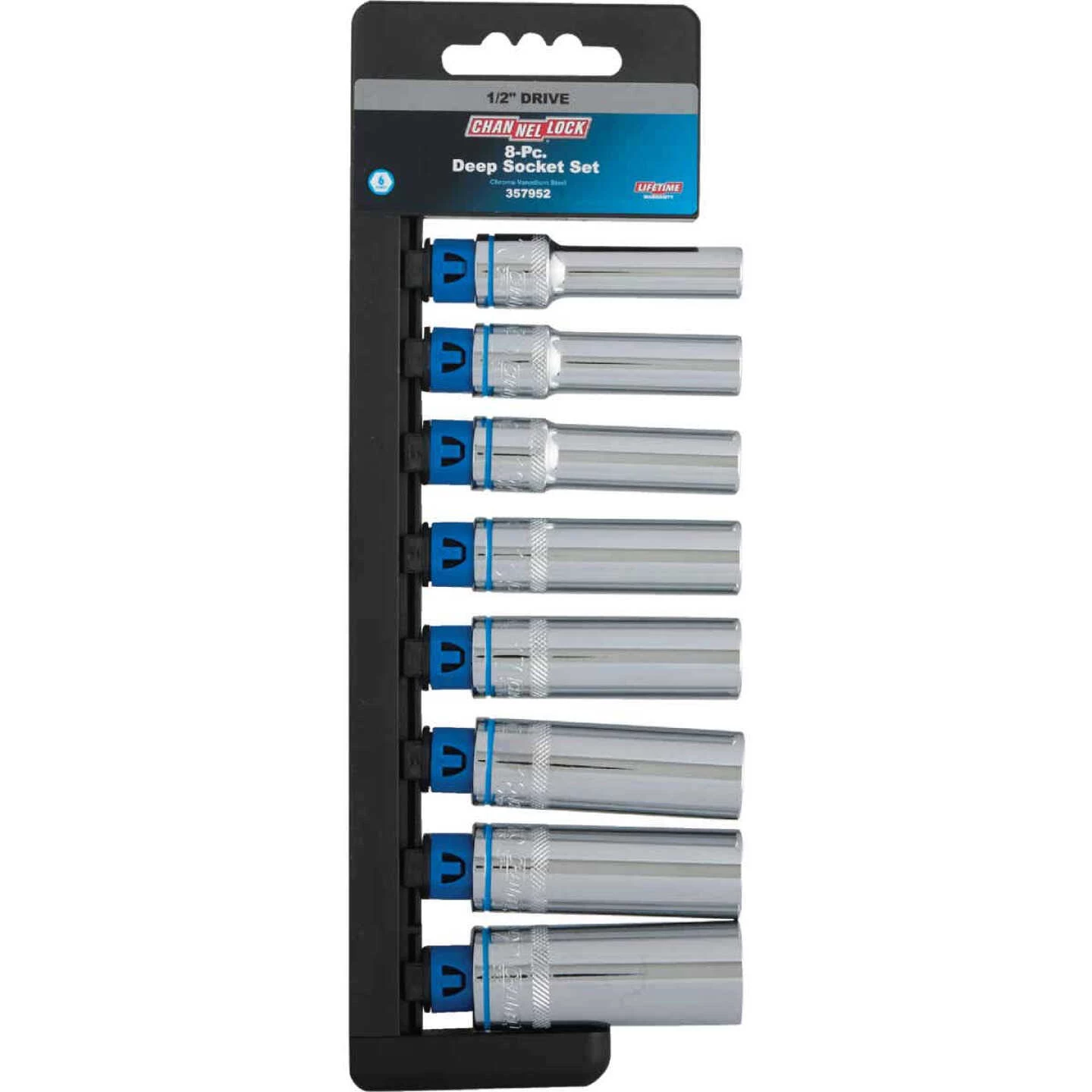 Channellock Metric 1/2 In. Drive 6-Point Deep Socket Set (8-Piece) 4 Channellock Metric 1/2 In. Drive 6-Point Deep Socket Set (8-Piece) - Image 2