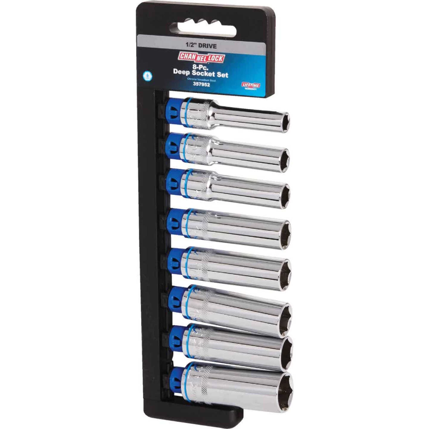 Channellock Metric 1/2 In. Drive 6-Point Deep Socket Set (8-Piece) 5 Channellock Metric 1/2 In. Drive 6-Point Deep Socket Set (8-Piece) - Image 3