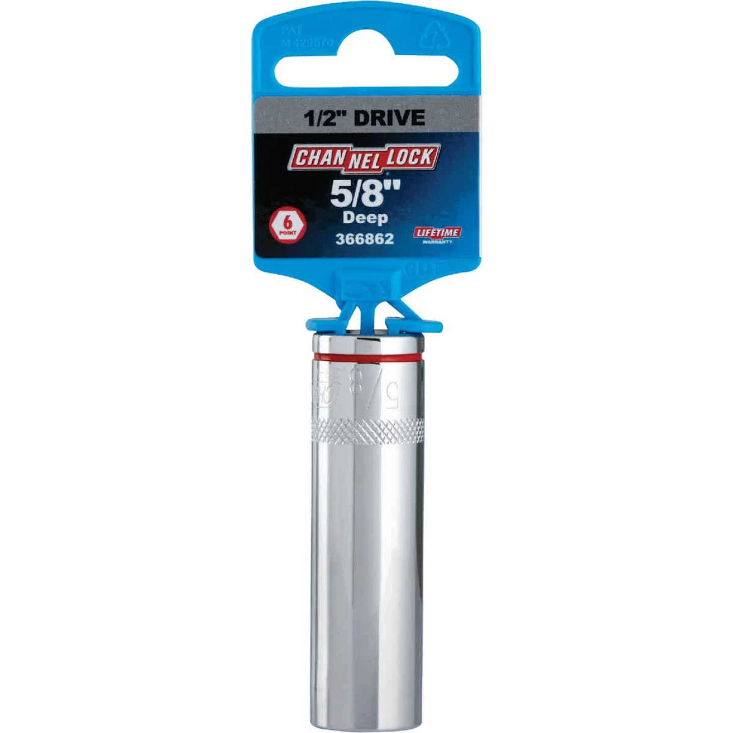 Channellock 1/2 In. Drive 5/8 In. 6-Point Deep Standard Socket 4 Channellock 1/2 In. Drive 5/8 In. 6-Point Deep Standard Socket - Image 2