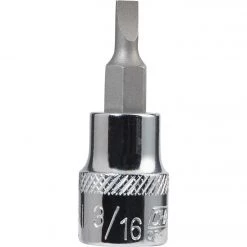 Channellock Standard 3/8 In. Drive 3/16 In. Slotted Screwdriver Bit Socket