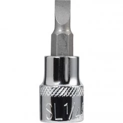 Channellock Standard 3/8 In. Drive 1/4 In. Slotted Screwdriver Bit Socket