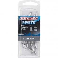 Channellock 3/16 In. Dia. X 1/8 In. Grip Aluminum POP Rivet (18-Pack)