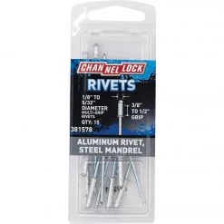 Channellock 1/8 In. To 5/32 In. Dia. X 0.251 In. To 0.437 In. Grip Aluminum Multigrip POP Rivet (20-Pack)
