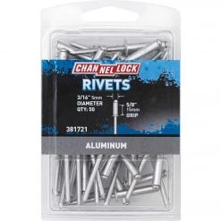 Channellock 3/16 In. Dia. X 5/8 In. Grip Aluminum POP Rivet (50-Pack)