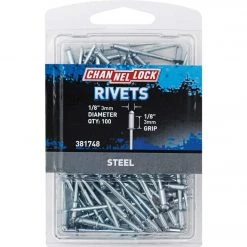 Channellock 1/8 In. Dia. X 1/8 In. Grip Steel POP Rivet (100-Pack)