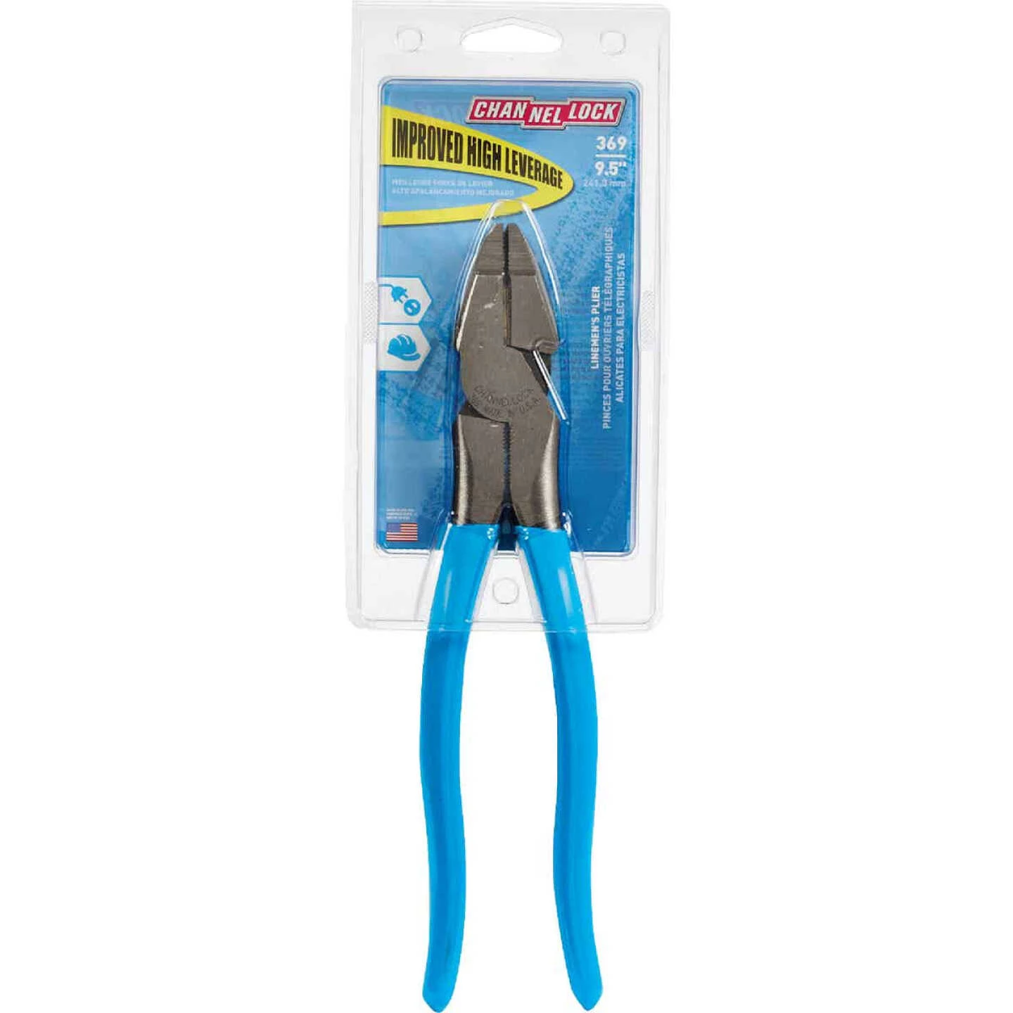 Channellock XLT 9-1/2 In. High Carbon Steel Round Nose Linesman Pliers 4 Channellock XLT 9-1/2 In. High Carbon Steel Round Nose Linesman Pliers - Image 2