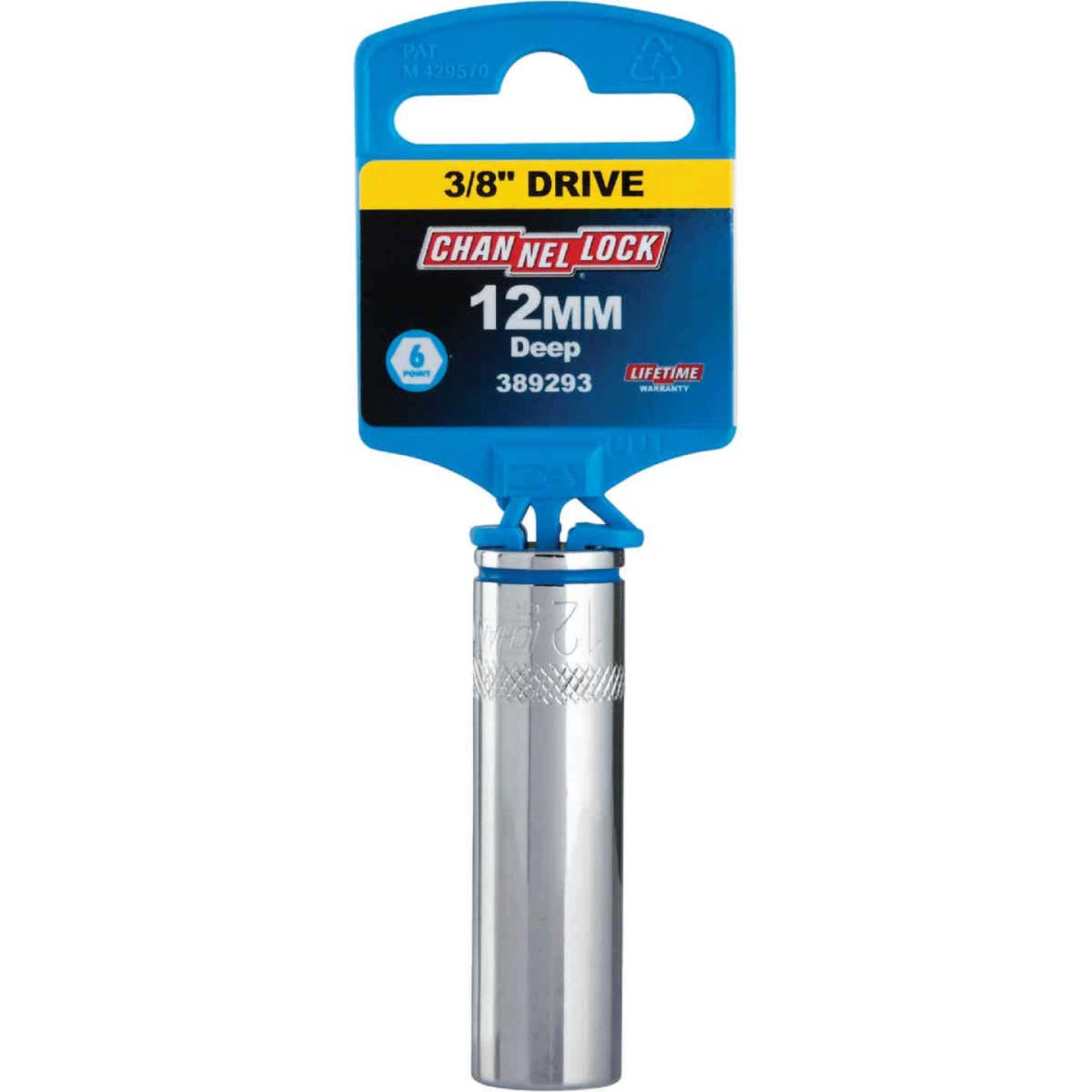 Channellock 3/8 In. Drive 12 Mm 6-Point Deep Metric Socket 4 Channellock 3/8 In. Drive 12 Mm 6-Point Deep Metric Socket - Image 2