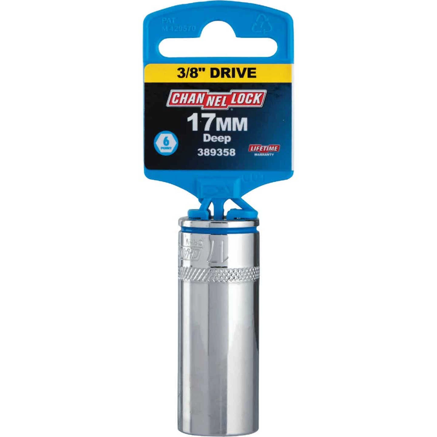 Channellock 3/8 In. Drive 17 Mm 6-Point Deep Metric Socket 4 Channellock 3/8 In. Drive 17 Mm 6-Point Deep Metric Socket - Image 2