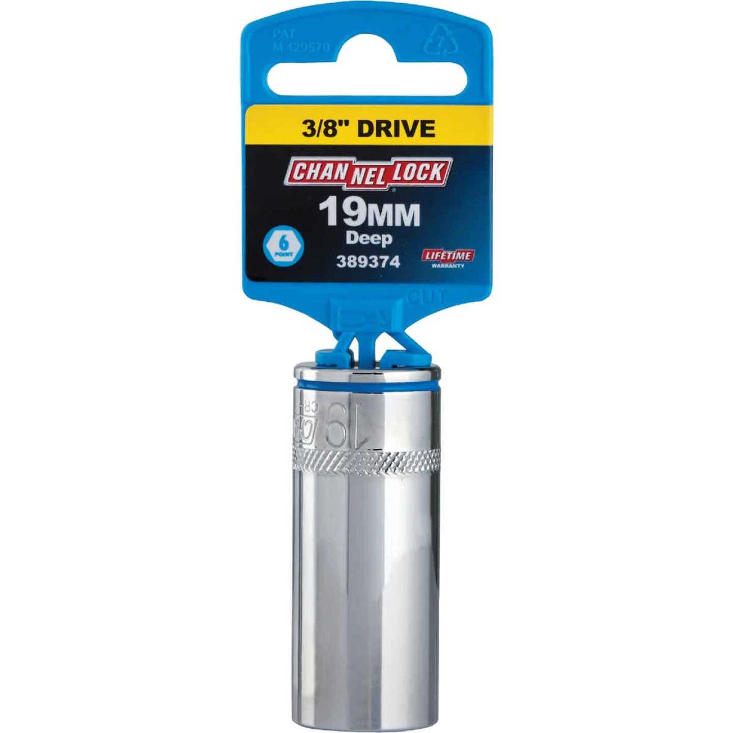 Channellock 3/8 In. Drive 19 Mm 6-Point Deep Metric Socket 4 Channellock 3/8 In. Drive 19 Mm 6-Point Deep Metric Socket - Image 2