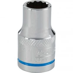 Channellock 1/2 In. Drive 11 Mm 12-Point Shallow Metric Socket